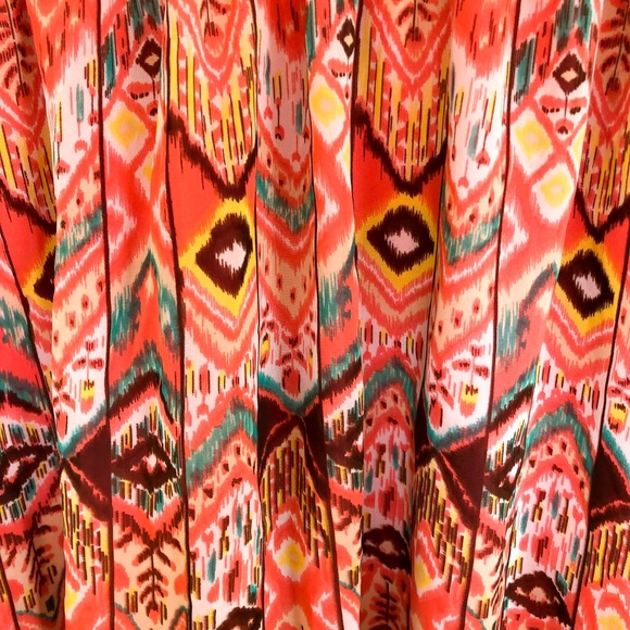 Boho pink mini-skirt - Picture 3 of 5